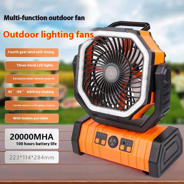 Outdoor Household Power Bank LED Light Camping Fan - Ghemy.co.uk