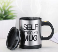 Automatic Stirring Glass Mug - Electric Stainless Steel Cup - Ghemy.co.uk