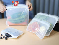 Eco-Friendly Silicone Food Storage Bags - Large Capacity - Ghemy.co.uk